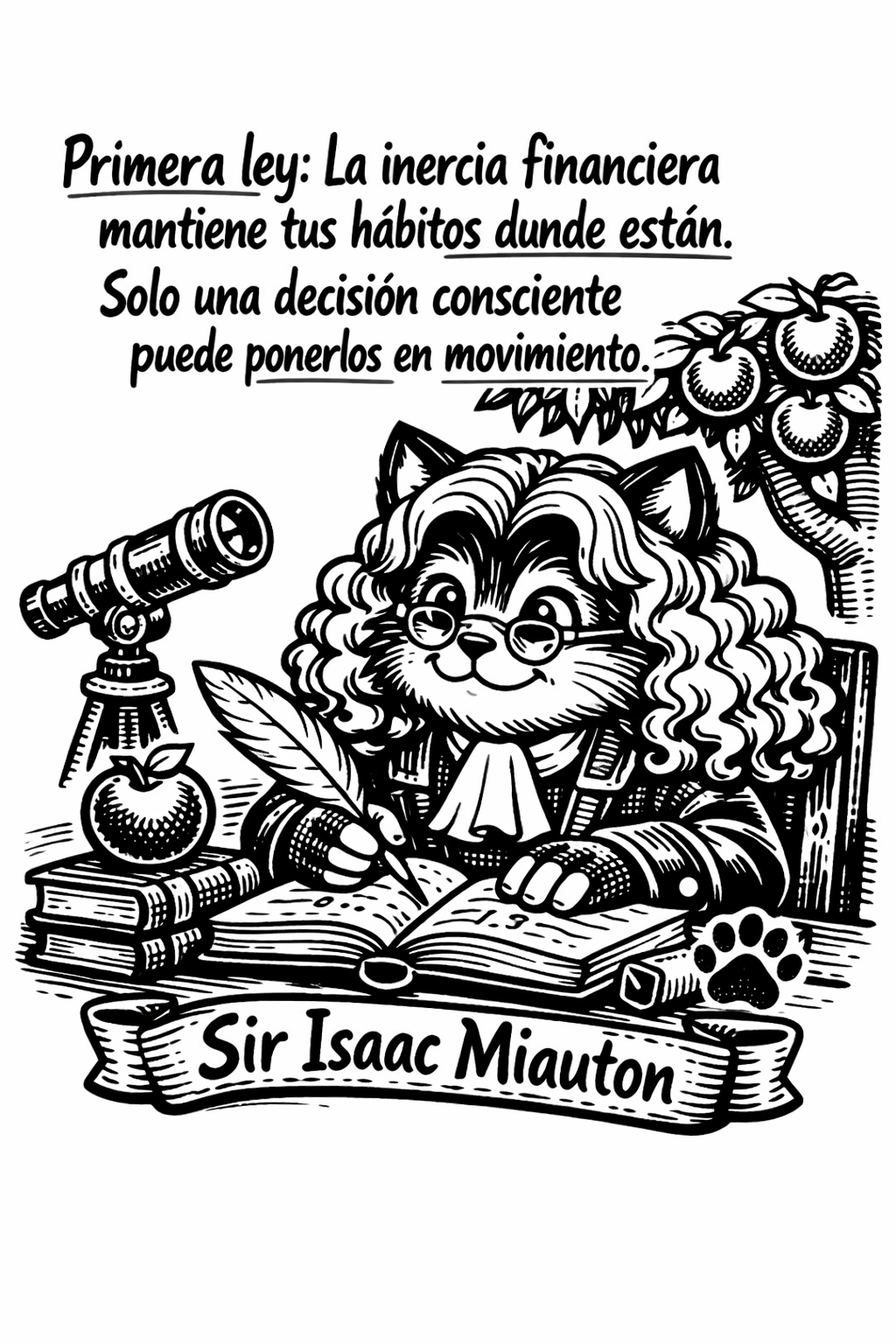 Sir Isaac Miauton — primera ley financiera