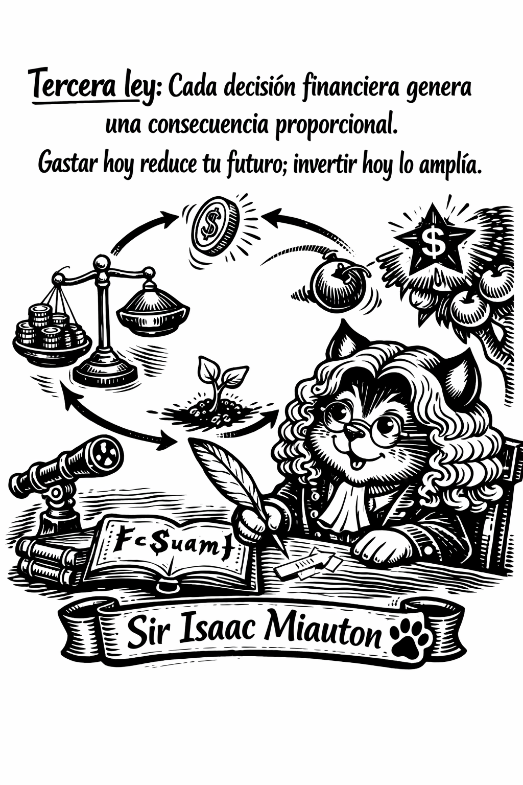Sir Isaac Miauton — tercera ley financiera